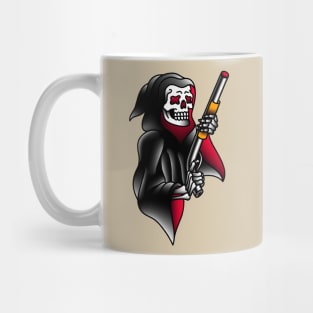 OldSalt American Traditional Grim Reaper with Shotgun Mug